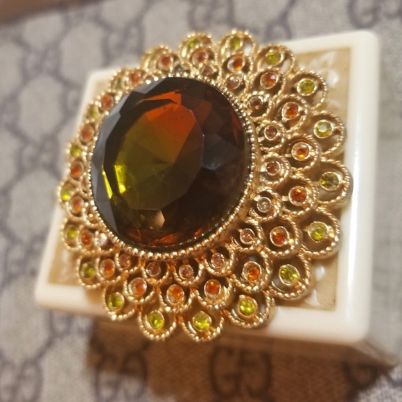 COROCRAFT 1960s Wildflower Line Brooch - Picture 7 of 8